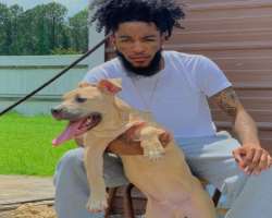 He is an animal lover and has adopted a dog in his home.
